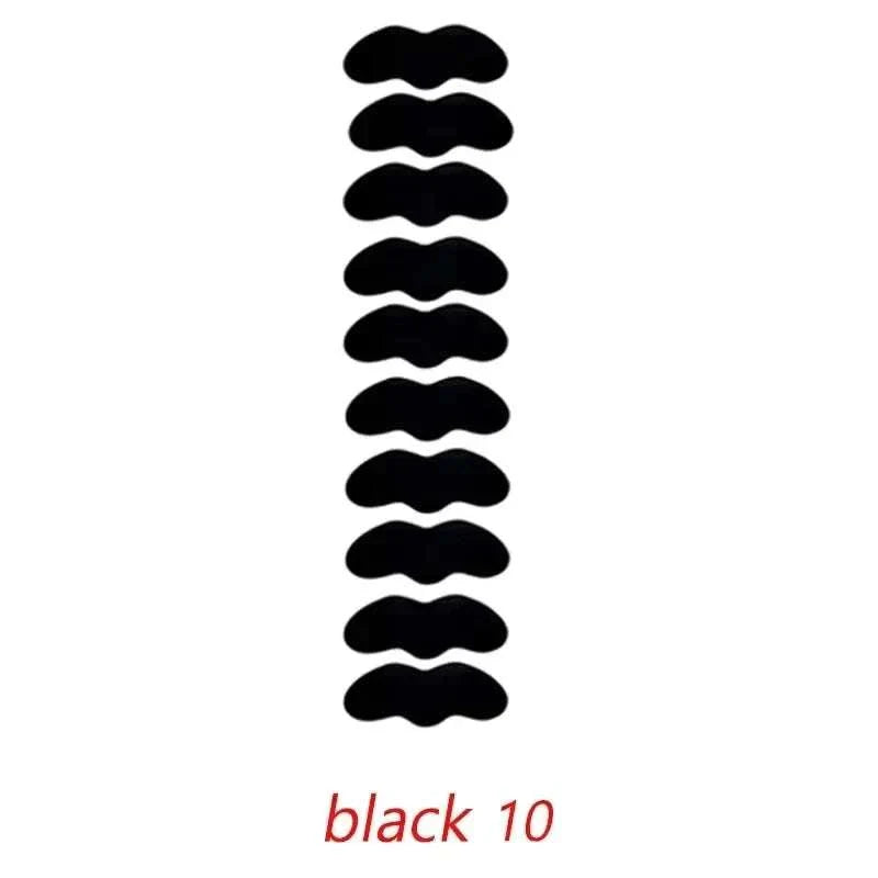 Set of 10 black facial blackhead removal stickers for deep pore cleansing and effective blackhead removal