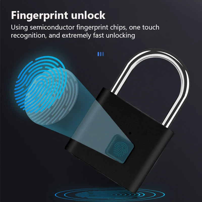 Keyless Smart USB Charging Fingerprint Lock
