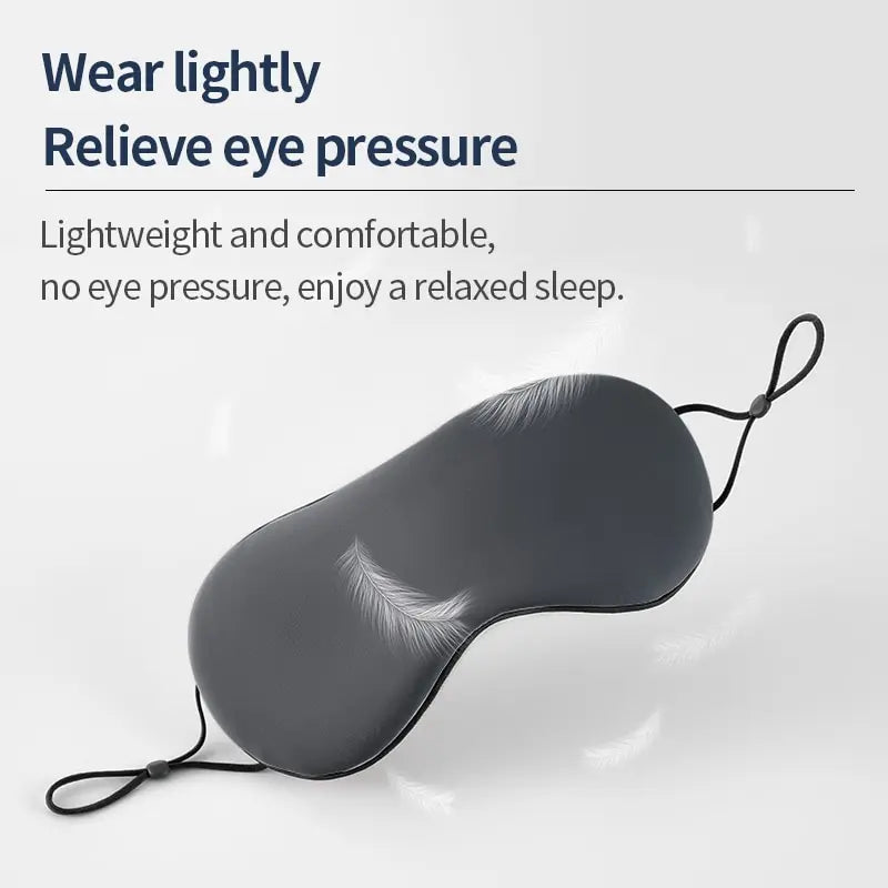 Korean-style ice silk sleeping eye mask with lightweight, adjustable strap for comfortable, pressure-free sleep and travel use