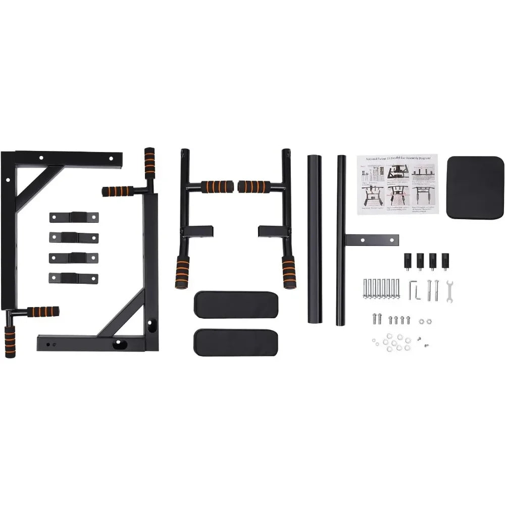 Wall Mount Pull-up Bar & Dip Station