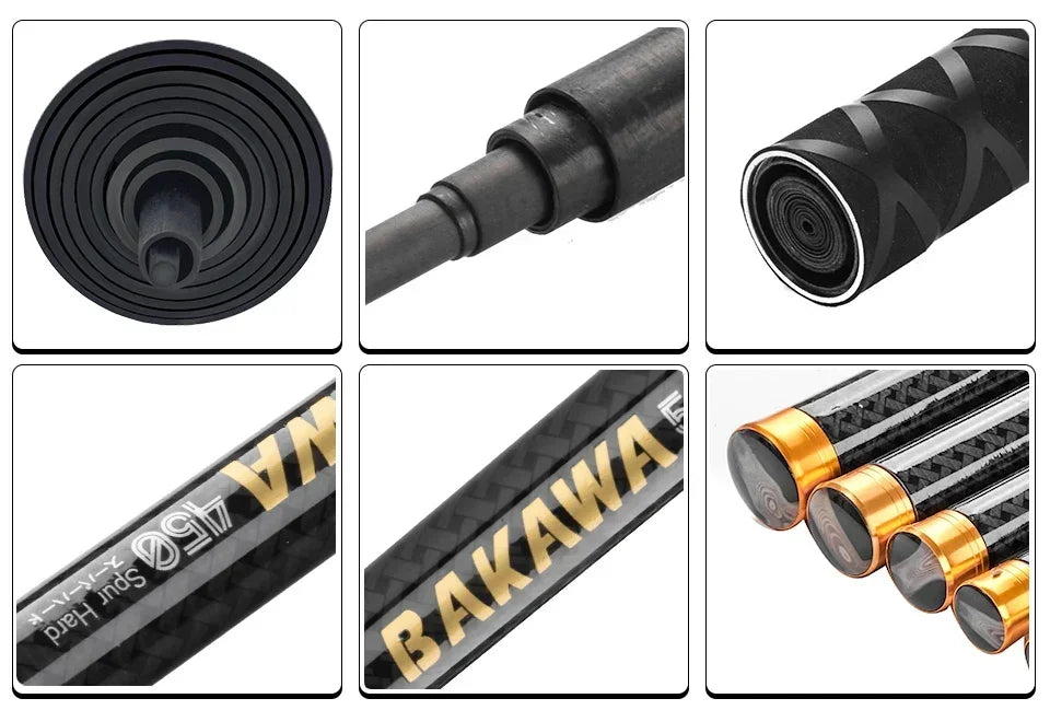 BAKAWA Ultralight Carbon Fishing Rods