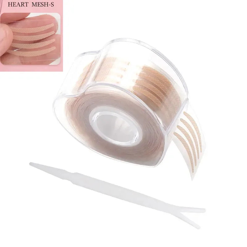 Waterproof diamond shiny eye liners and eyeshadow tape roll with applicator tool for precise glitter makeup application