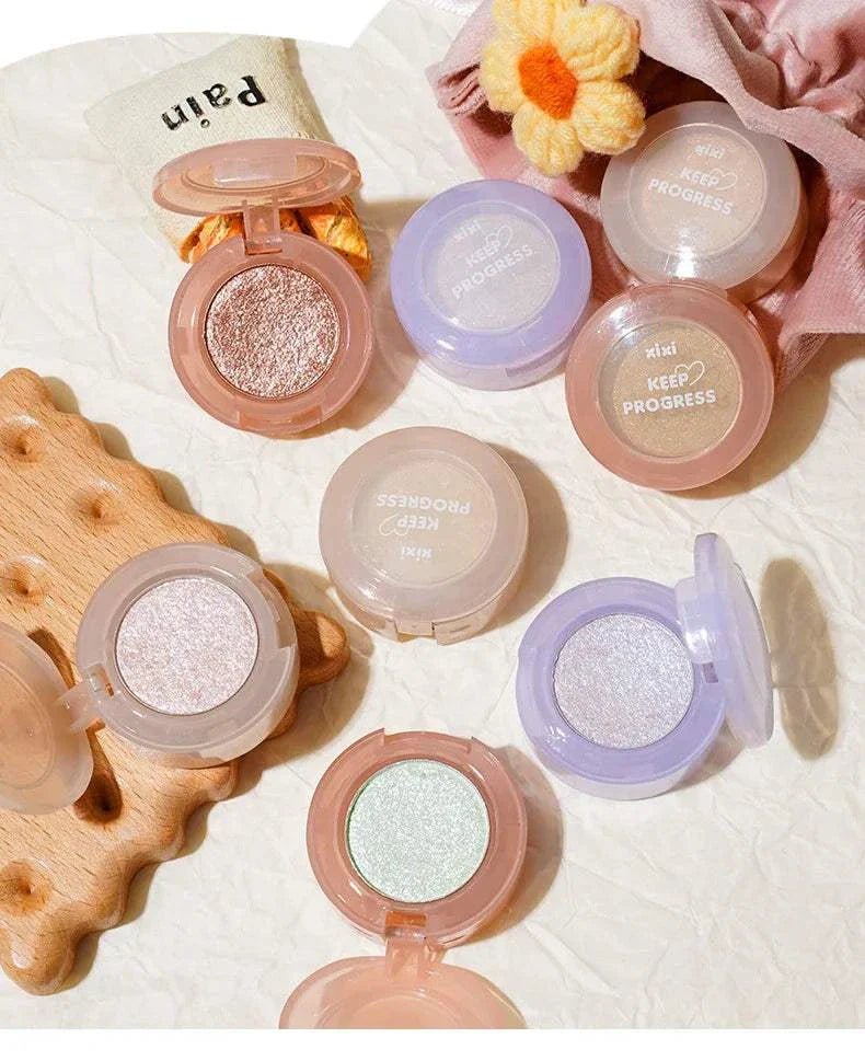 Diamond Glitter Monochrome Eyeshadow Palette with shimmering, high-pigment shades in travel-friendly compact cases.