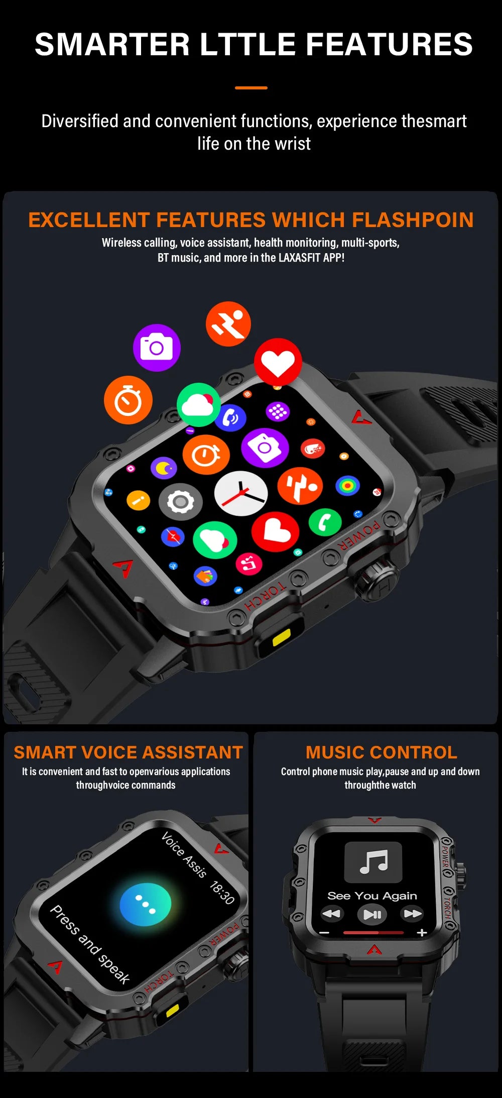 Men Sports Smart Watch