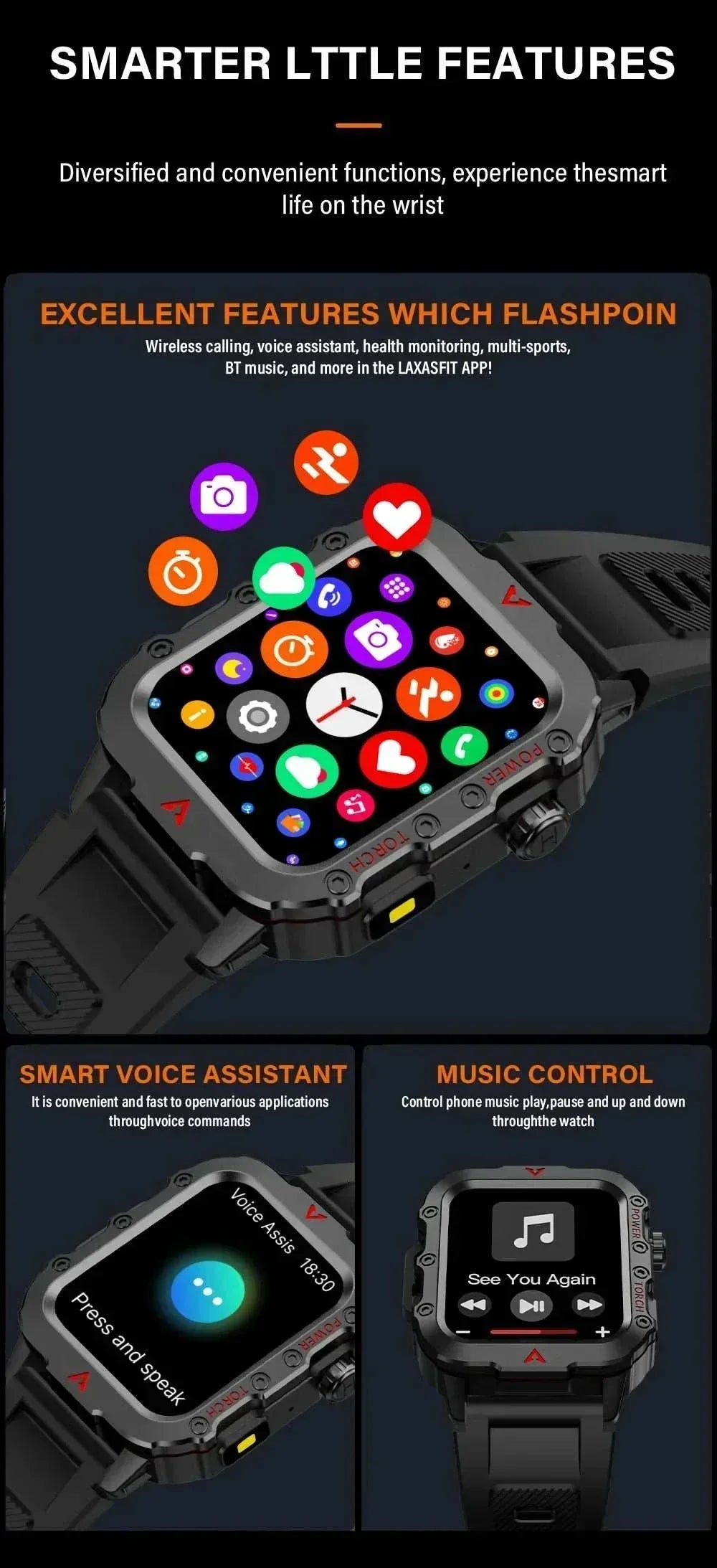 Men Sports Smart Watch