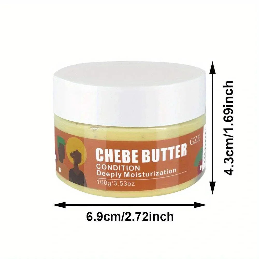 Chebe Butter Condition hair moisturizer jar with natural ingredients for strengthening and nourishing hair.