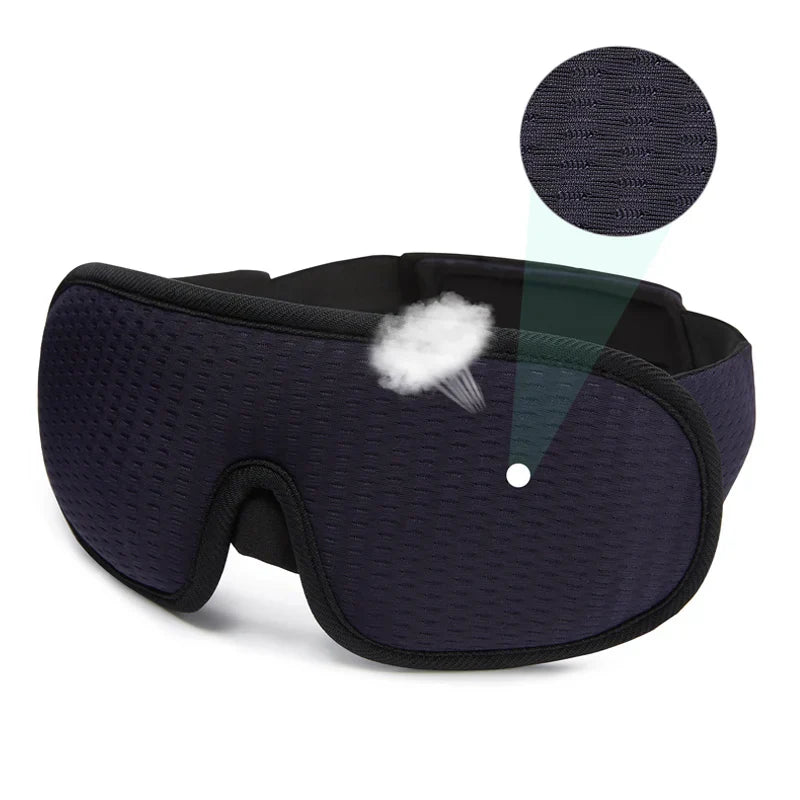 3D Sleeping Mask breathable soft eye mask for complete light blockout and comfortable sleep during travel and rest