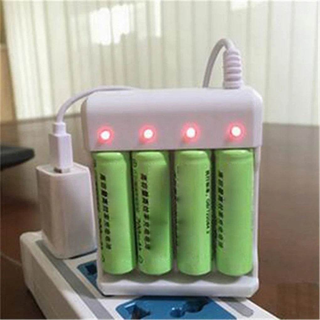 New High-Speed USB 3/4 Slot Rechargeable Battery Charger