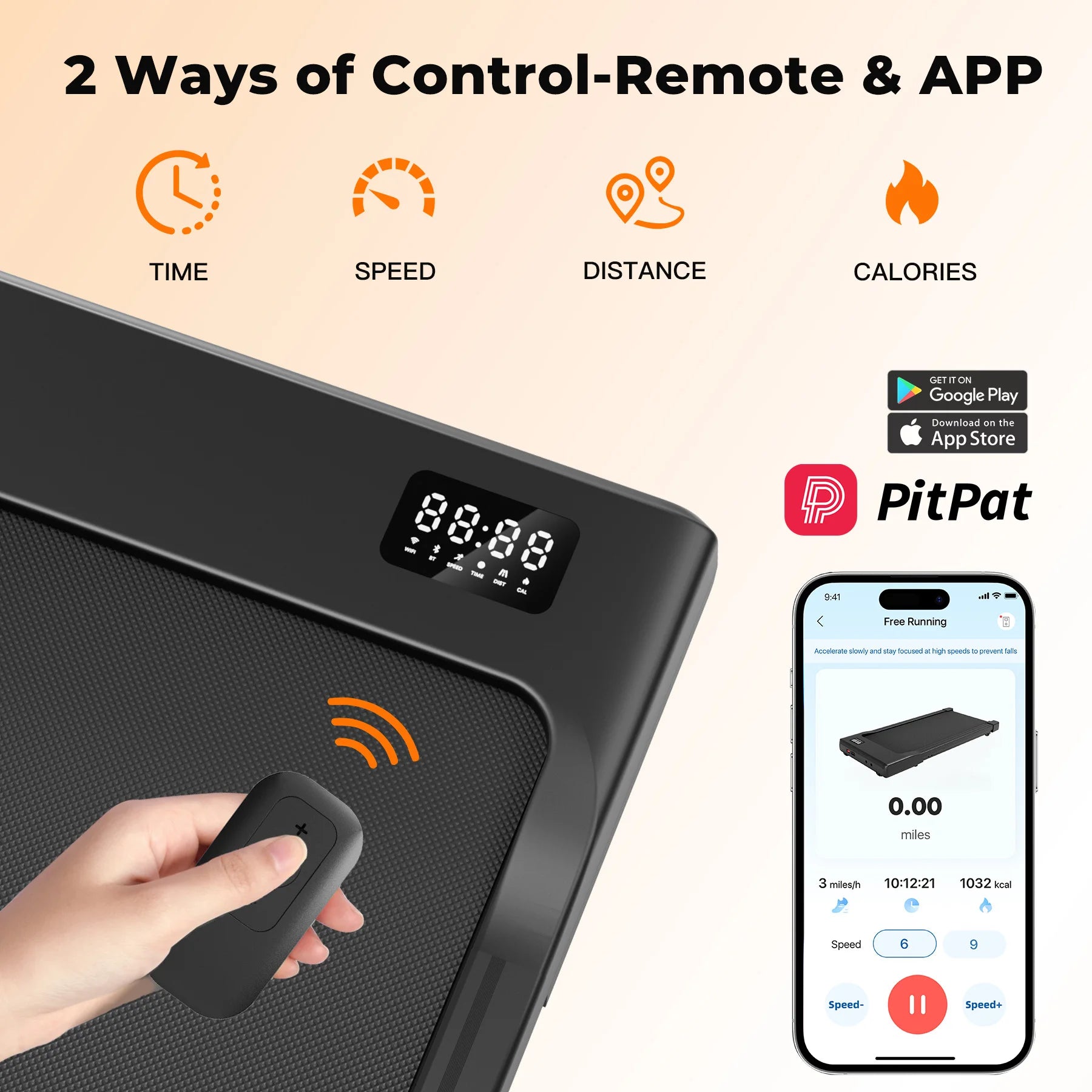 2 in 1 Walking Pad Under Desk Treadmill – Portable Home & Office Fitness