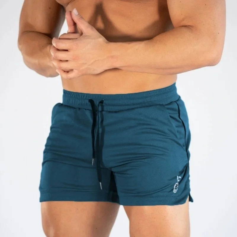 2026 New Men's Gym Training Shorts, Sports and Leisure Fitness Mesh Beach Shorts, Quick Drying Breathable Men's Shorts