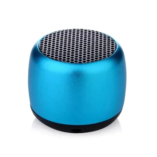 Compact blue M1 Portable Bluetooth Speaker with 360° stereo sound and wireless Bluetooth 5.0 connectivity