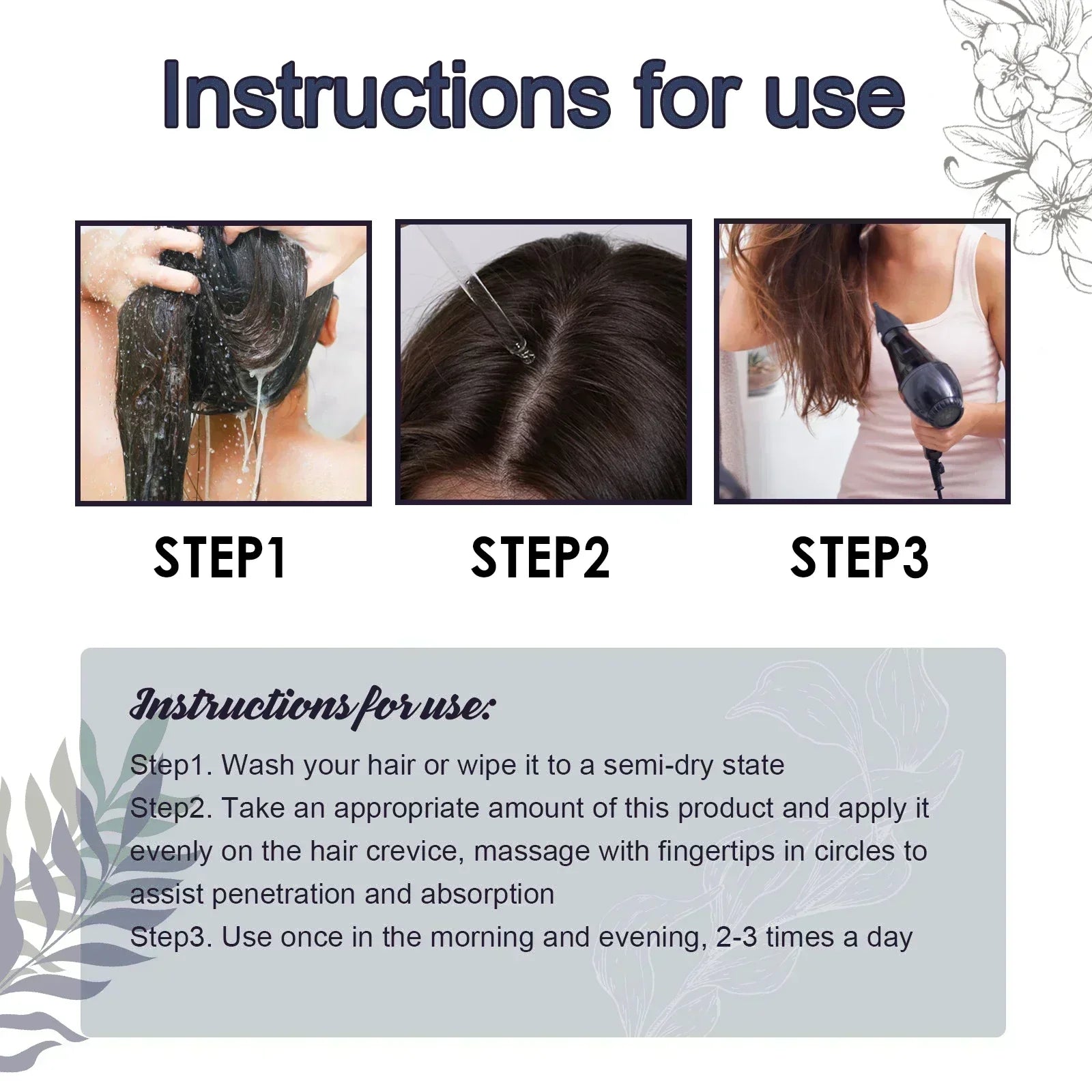 Grey Coverage Bar Shampoo natural hair darkening and repair soap with herbal extracts, step-by-step usage instructions for hair care and scalp nourishment