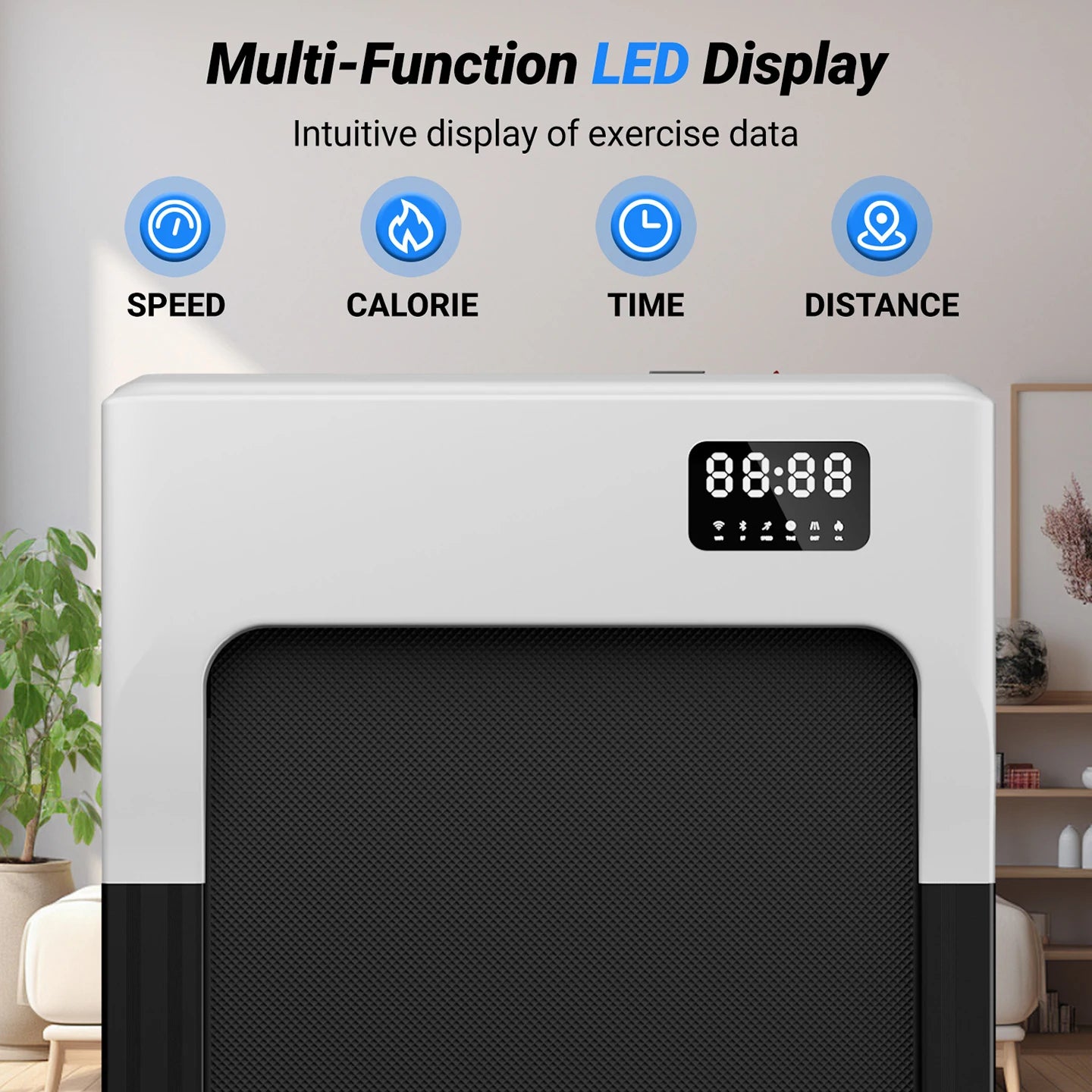 2 in 1 Walking Pad Under Desk Treadmill – Portable Home & Office Fitness