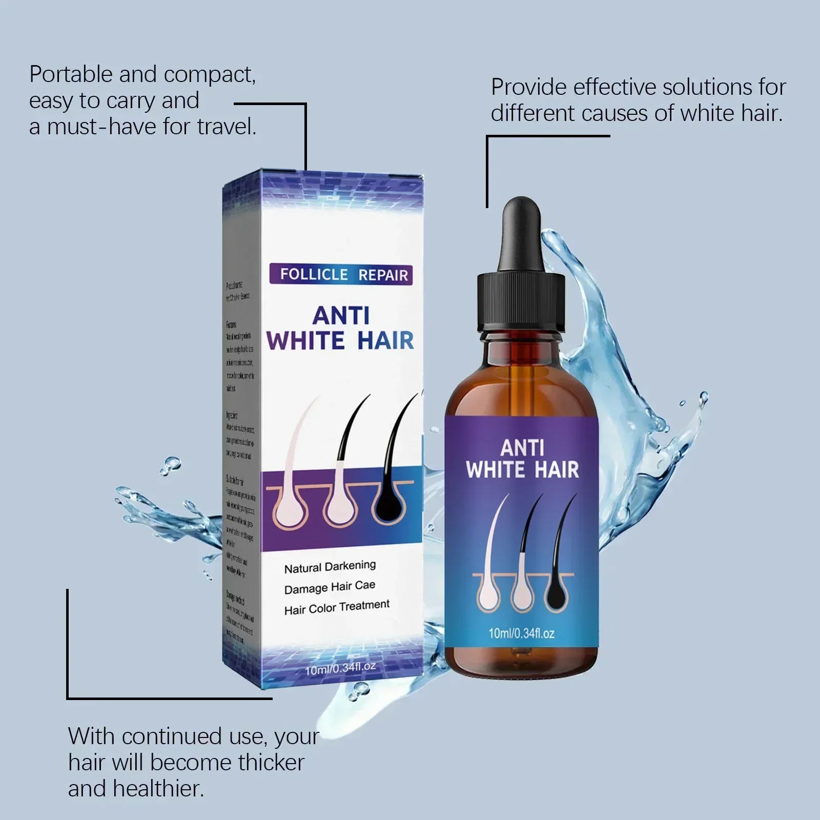 Grey Coverage Bar Shampoo natural hair darkening and repair soap for anti-white hair treatment