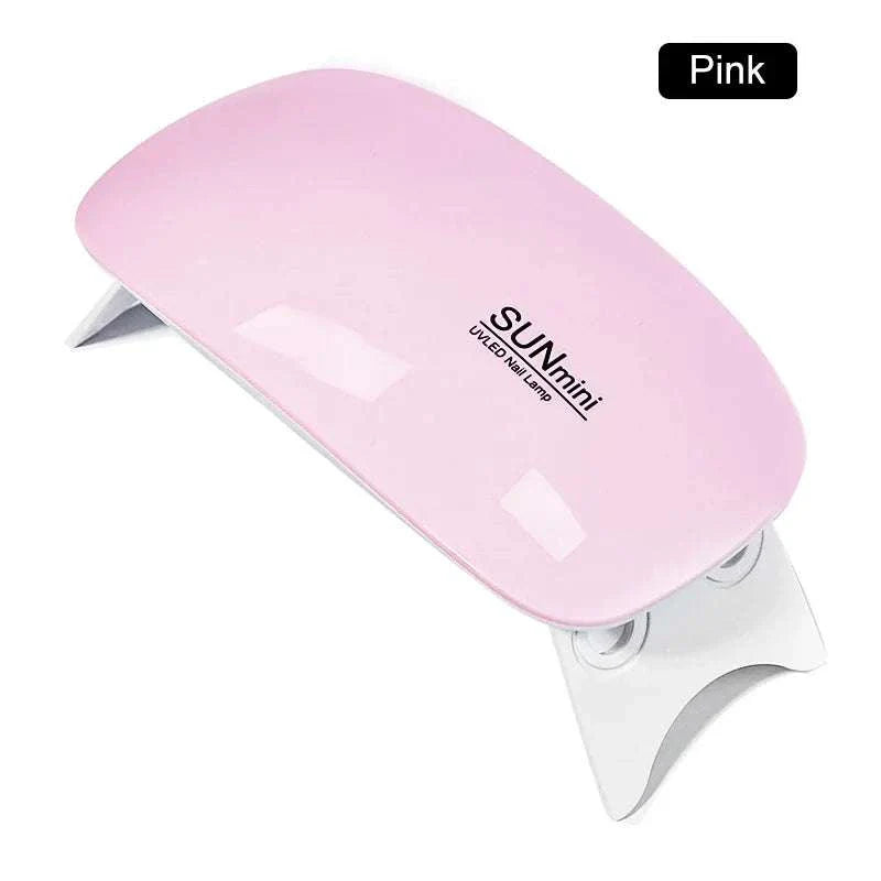 88W LED UV Nail Lamp in pink with motion sensor, LED display, and ergonomic design for fast gel polish drying at home or salon