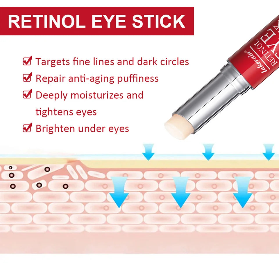 Retinol Eye Cream Stick – Lightens Dark Circles & Firms Skin Instantly