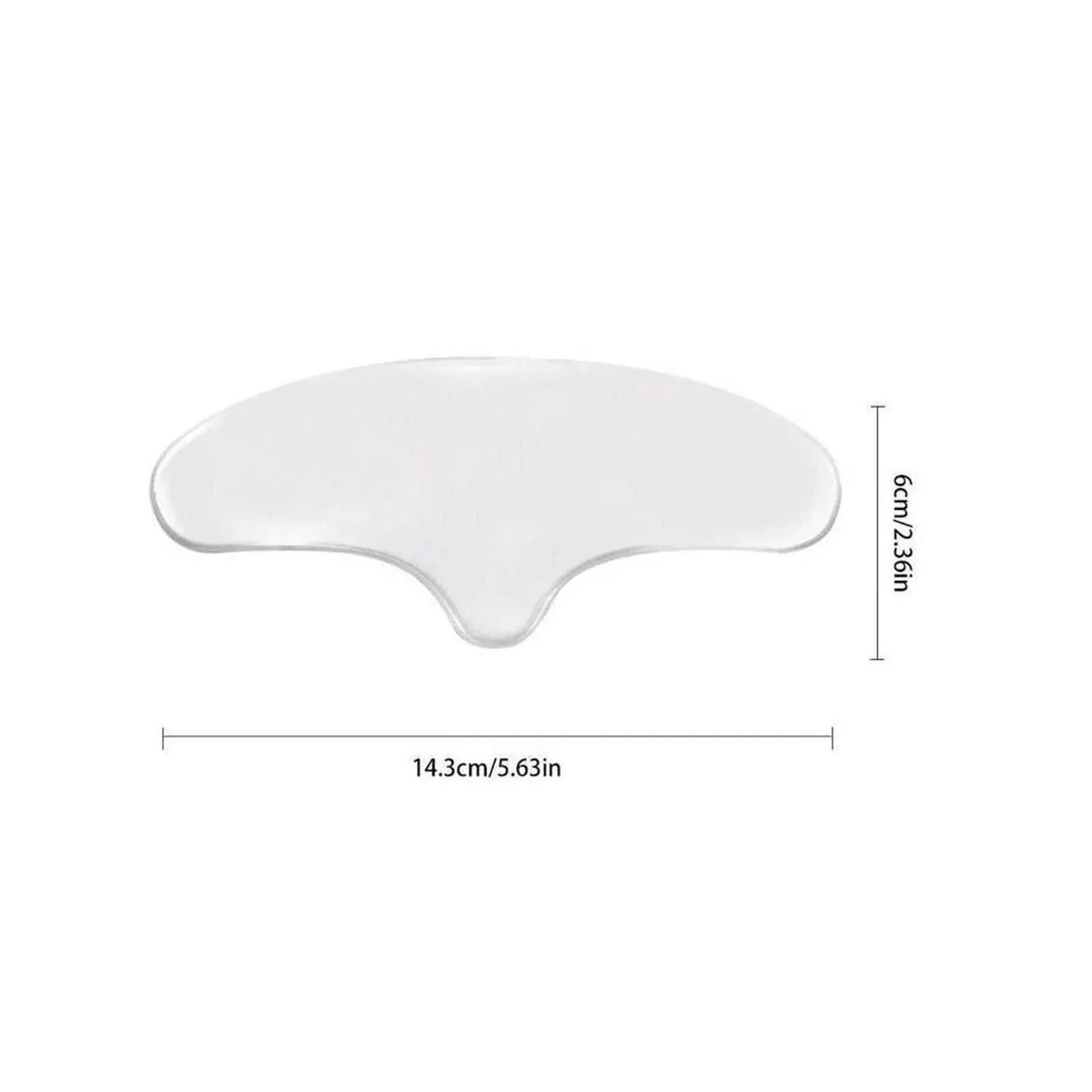 Reusable Anti-Wrinkle Forehead Patch made of soft medical-grade silicone measuring 14.3cm by 6cm for smoothing forehead lines.