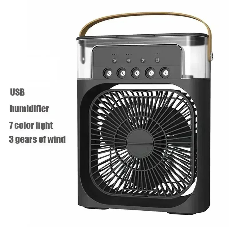 3-in-1 Mini Air Cooler with LED Night Light & Humidifier