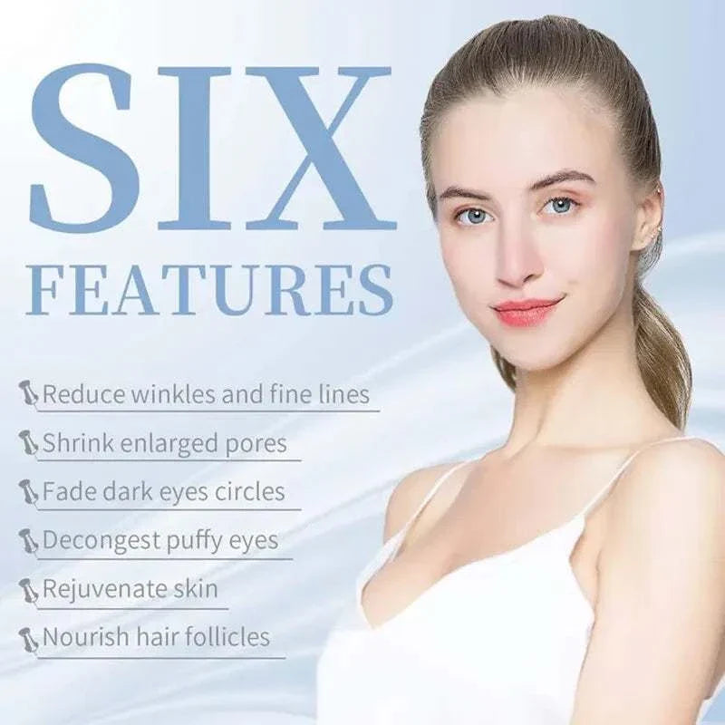 4-in-1 handheld electric facial therapy wand for reducing wrinkles, shrinking pores, fading dark circles, and nourishing skin and hair follicles