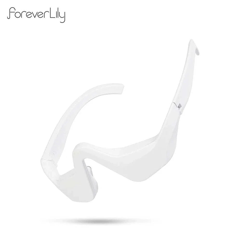 White 3D Eye Massager device designed for relieving eye tension and reducing dark circles