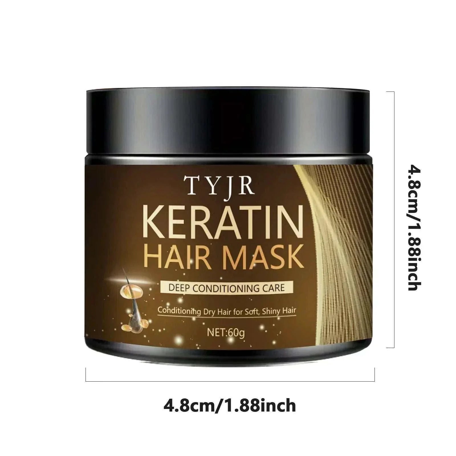 Keratine Magical Hair Mask 60g deep moisturizing repair cream for dry, damaged hair with keratin protein and conditioning care.