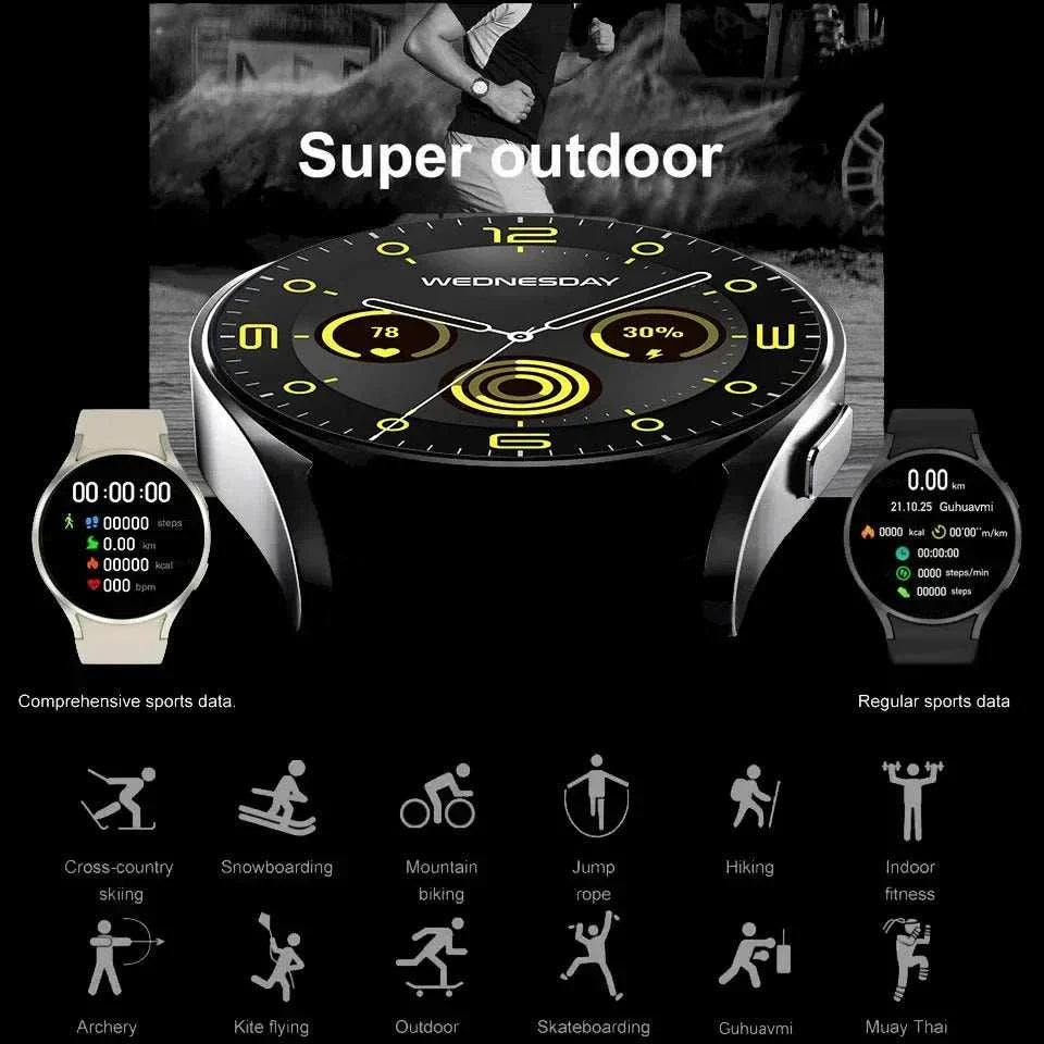 KESHUYOU 2025 New Watch smart wearable with HD touchscreen displaying sports modes and health data for comprehensive fitness tracking