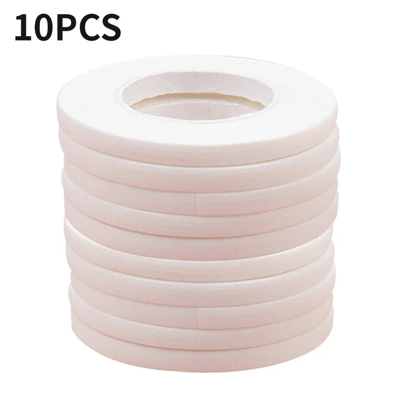 10pcs pack of gentle breathable micropore eyelash extension tape for secure lash application
