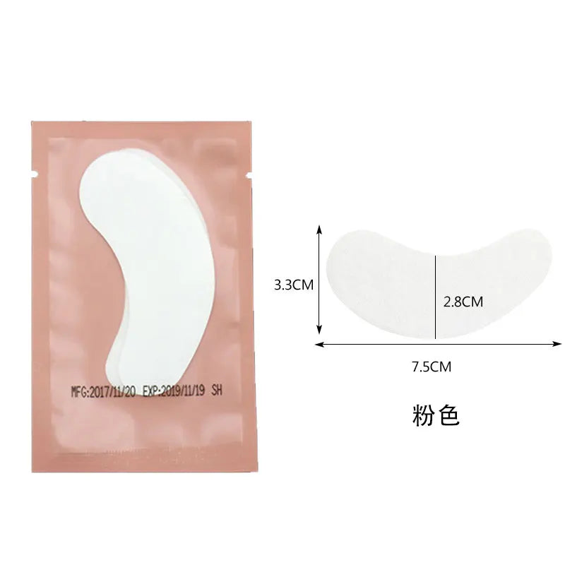 50 pairs hydrogel under eye patches for eyelash extension protection and soothing care