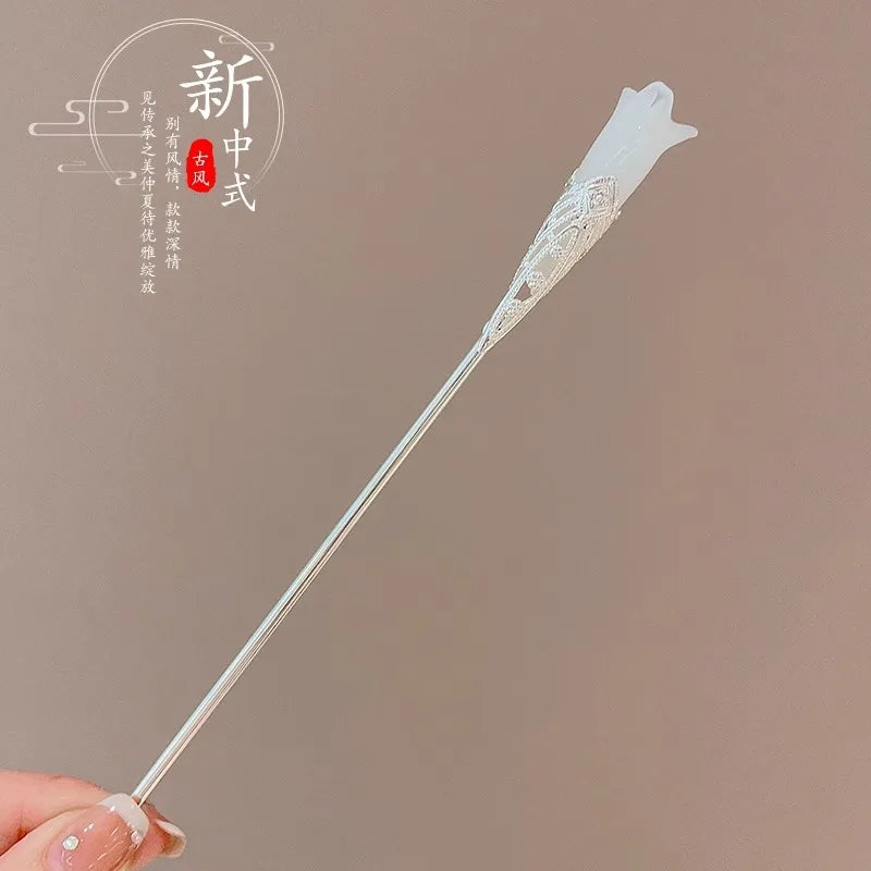 Elegant Chinese Style Flower Tassel Hairpin