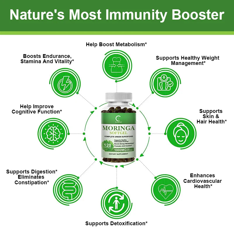 Organic Moringa Leaf Extract 1000mg