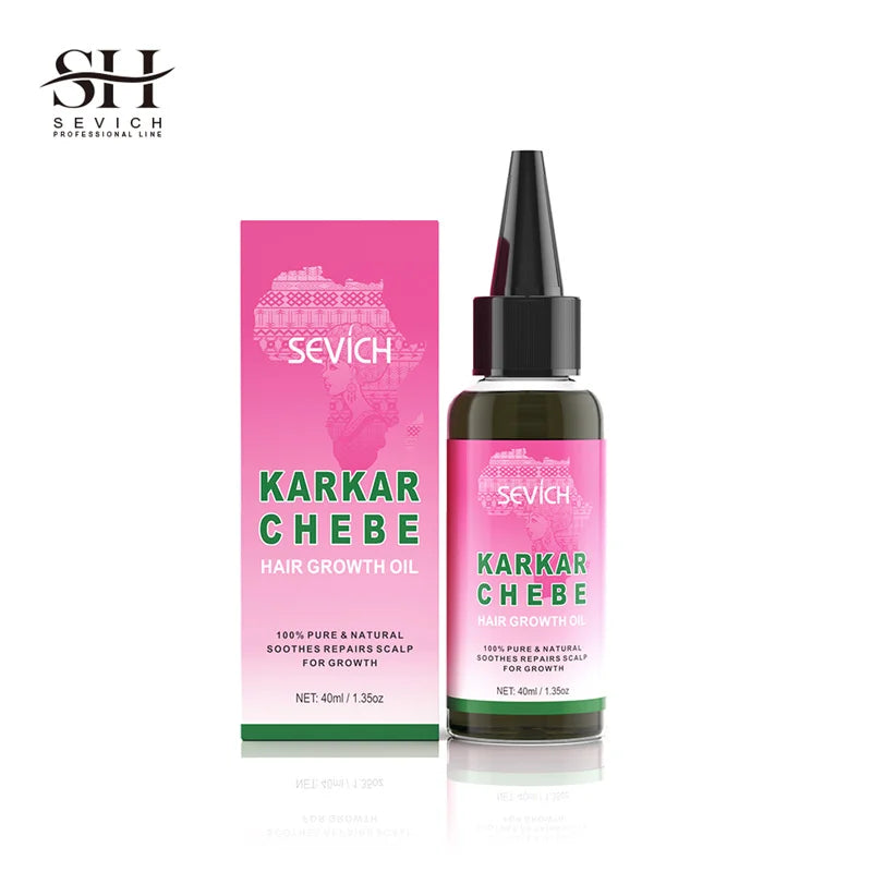 Chebe Fast Hair Growth Karkar Oil for hair regrowth and scalp repair, natural and chemical-free hair treatment.