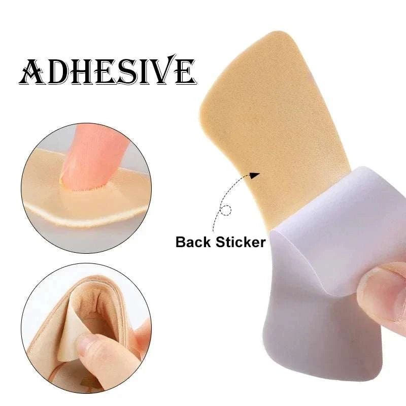 Heel insoles patch with adhesive backing for pain relief and heel protection, soft cushioned, ultra-thin, universal fit for shoes