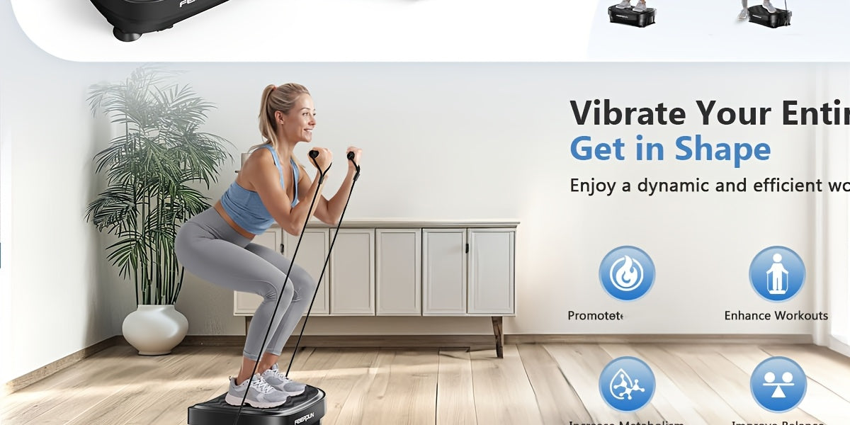 3D Vibration Plate Exercise Machine for Whole Body Workout | Home Gym