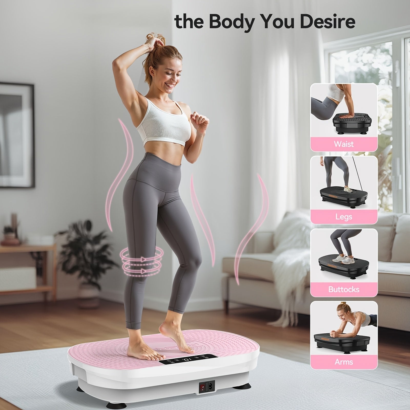 3D Vibration Plate Exercise Machine for Whole Body Workout | Home Gym