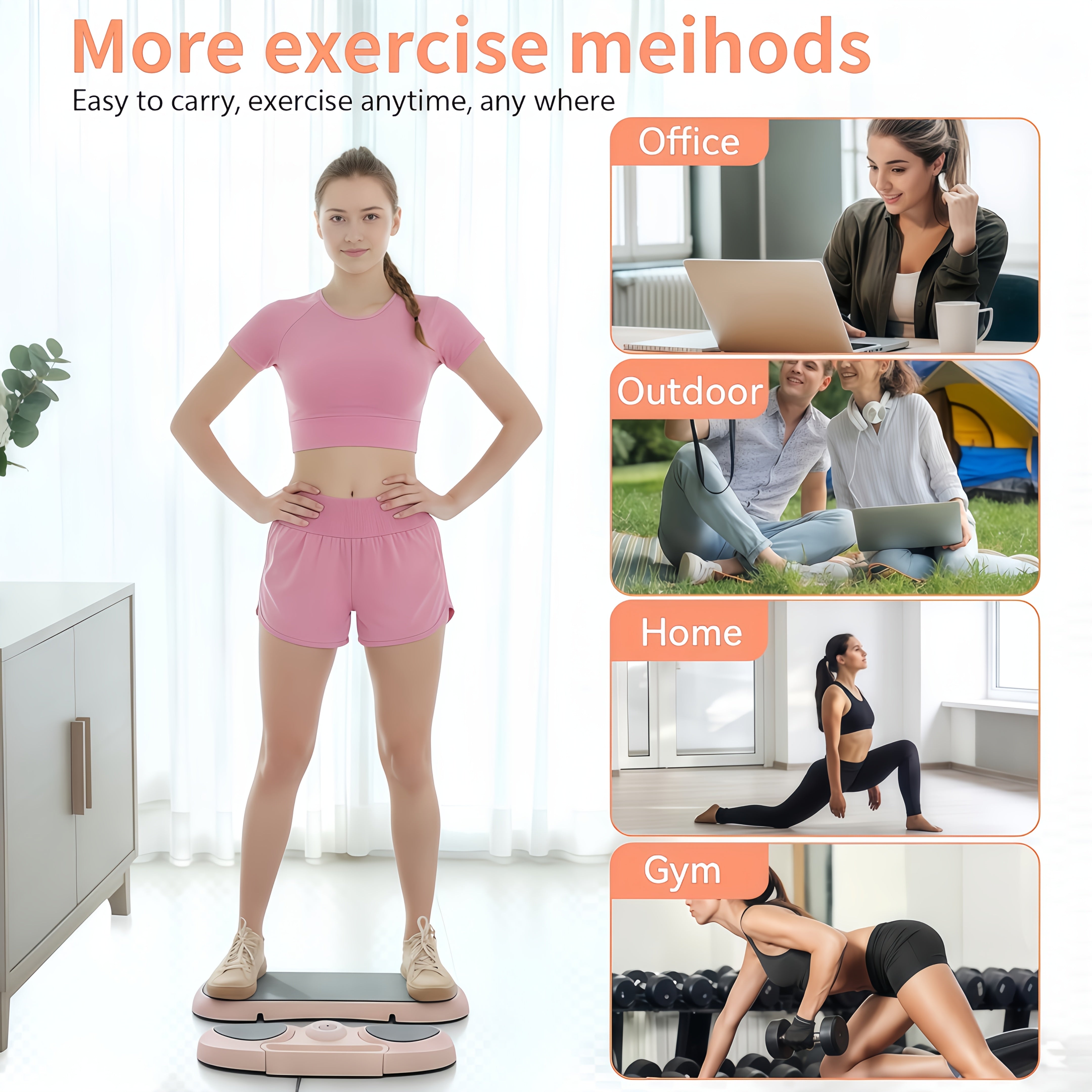 New Upgraded 8-in-1 Pilates Bed Set – Portable Foldable Home Fitness
